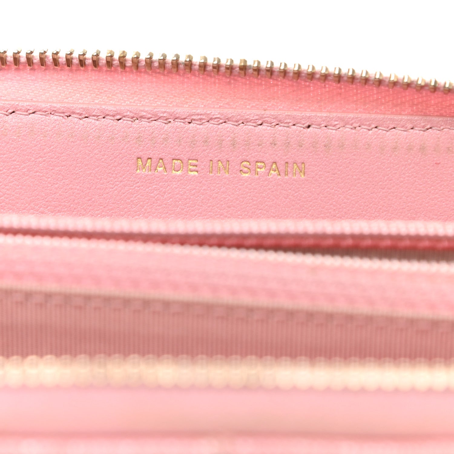 Chanel Iridescent Caviar Quilted Medium Zip Around Wallet Pink 7 of 13