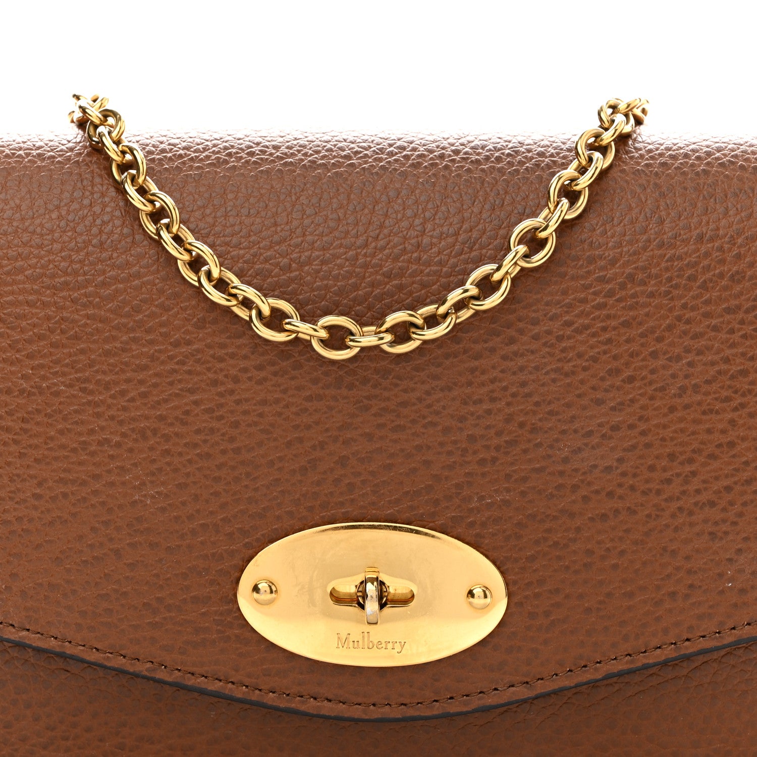 Mulberry Small Classic Grain Calfskin Small Darley Oak 7 of 9