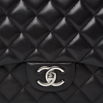 Chanel Lambskin Quilted Maxi Double Flap Black 8 of 20