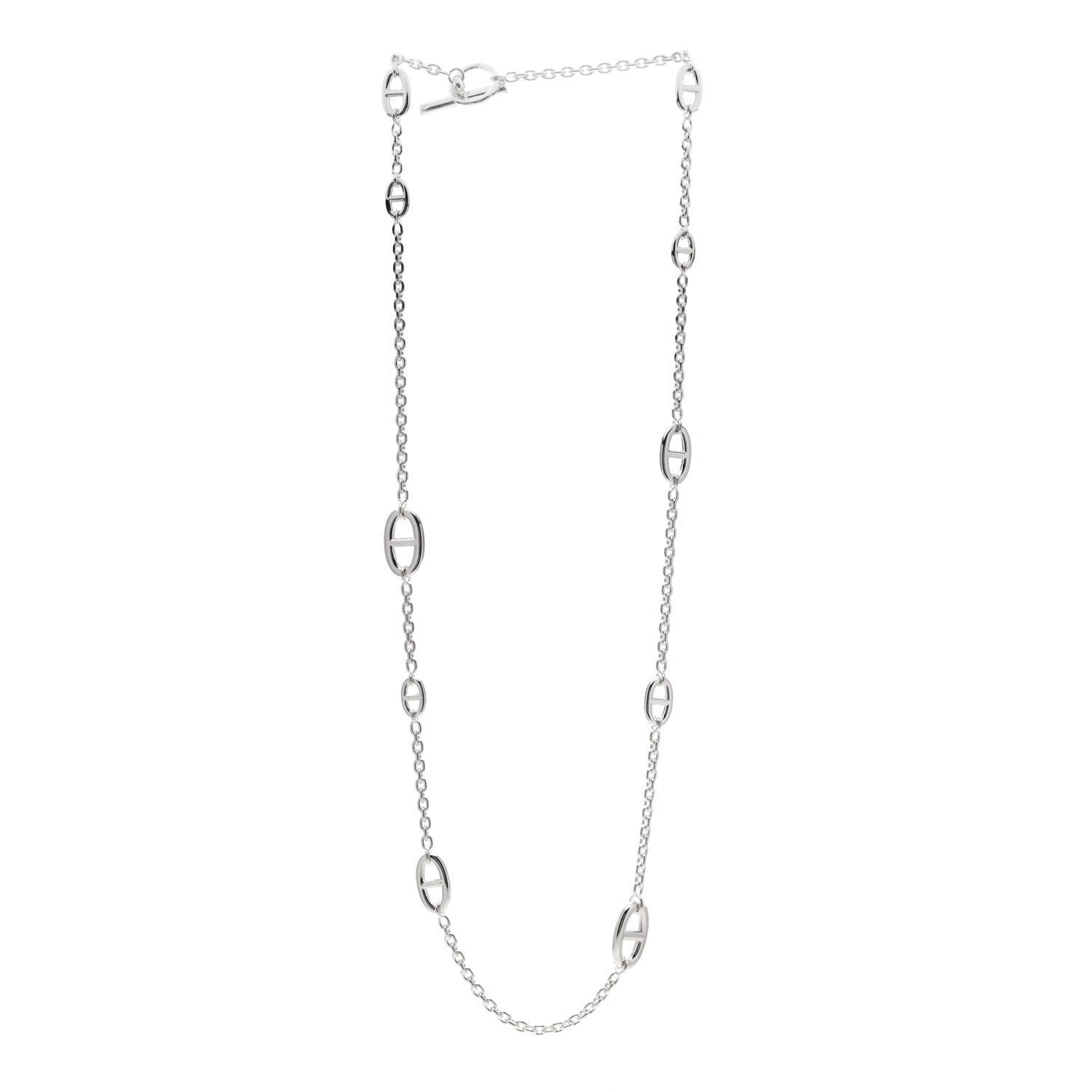 Hermes Sterling Silver Farandole Necklace 80 3 of 5