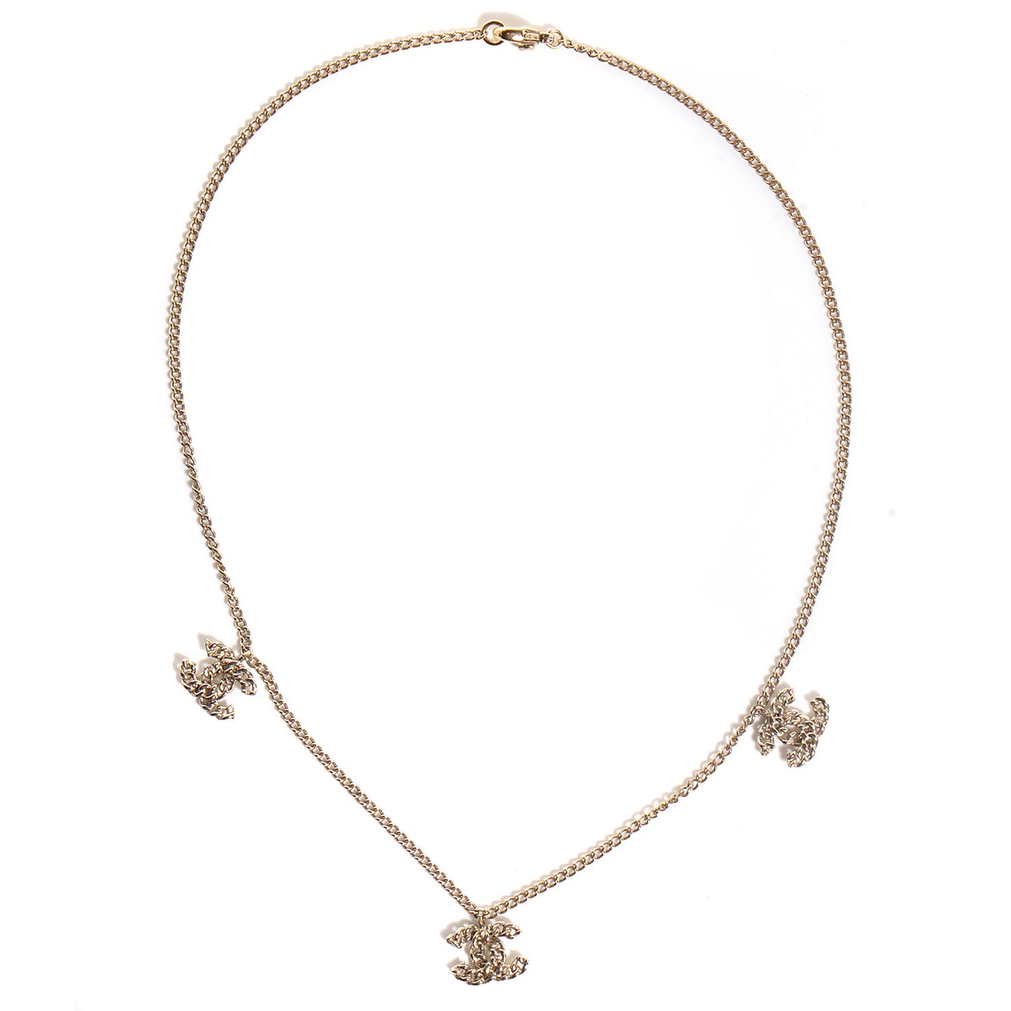 CC Chain Short Necklace Gold