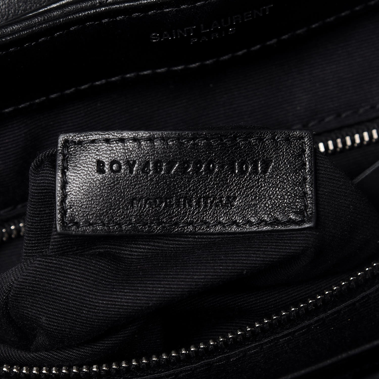 Saint Laurent Calfskin Y Quilted Monogram Small Loulou Backpack Black 8 of 10