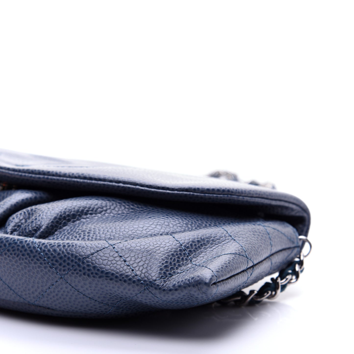 Caviar Half Moon Wallet On Chain WOC Blue