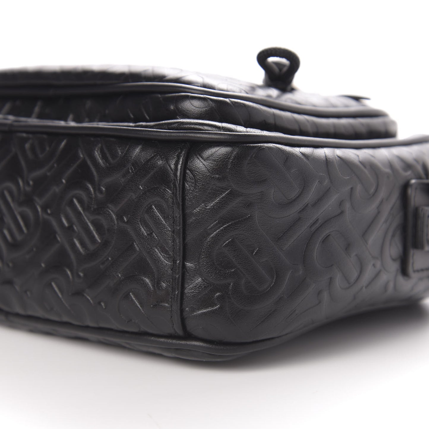 Calfskin Embossed Monogram Small Camera Bag Black