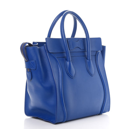 Celine Smooth Calfskin Mini Luggage Royal Blue 3 of 7