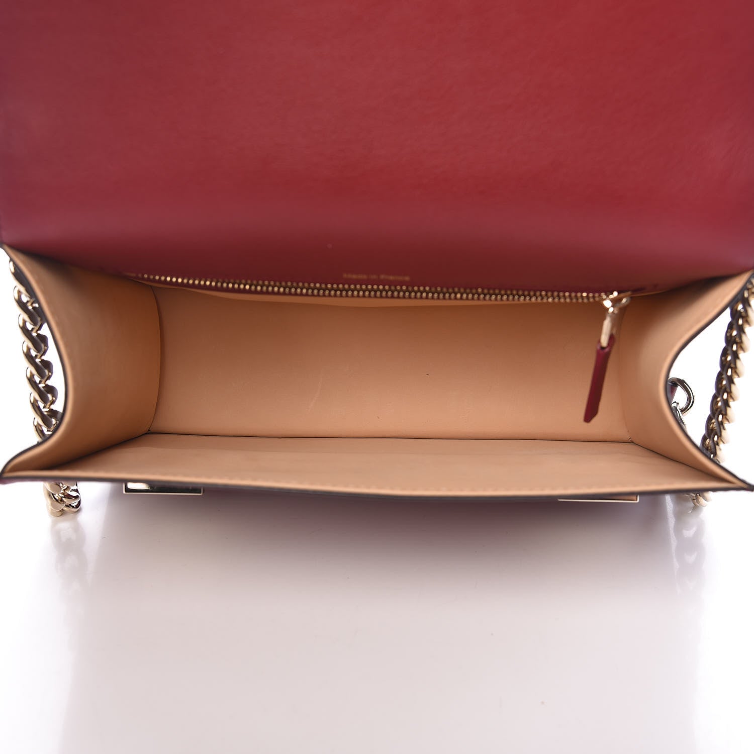 Delvaux Calfskin Madame Chaine Bag Burgundy 5 of 12