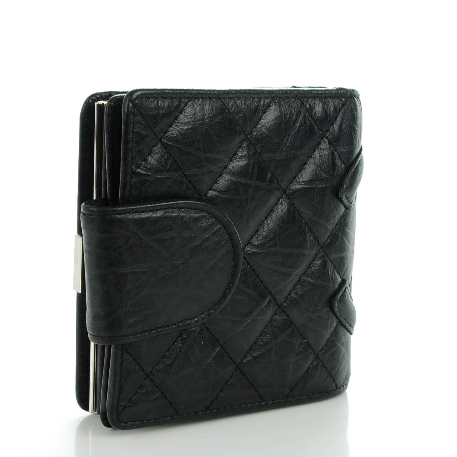 Chanel Calfskin Quilted Cambon Bi-Fold Wallet Black 3 of 8