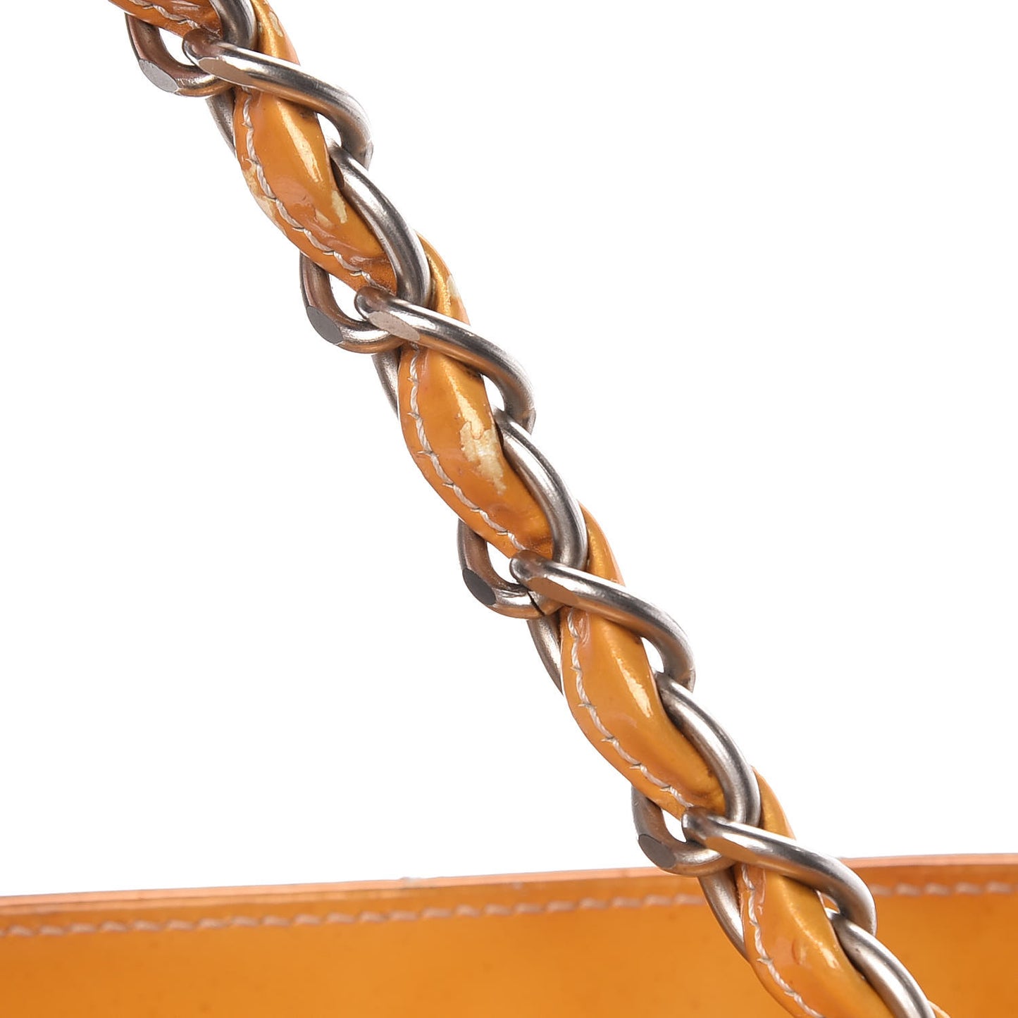 Patent Quilted Petit Timeless Tote PTT Yellow