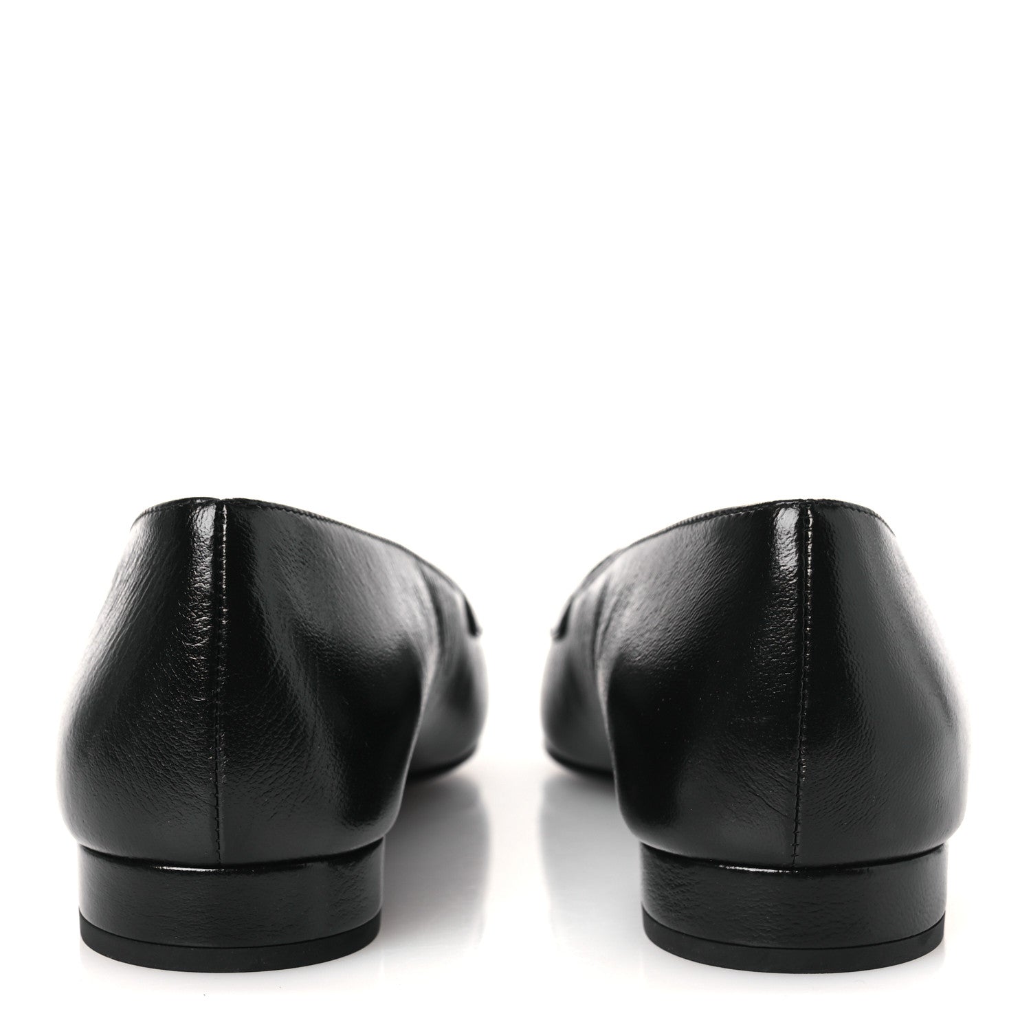Chanel Shiny Lambskin Grosgrain Pearl Mary Jane Flats 37 Black 6 of 11