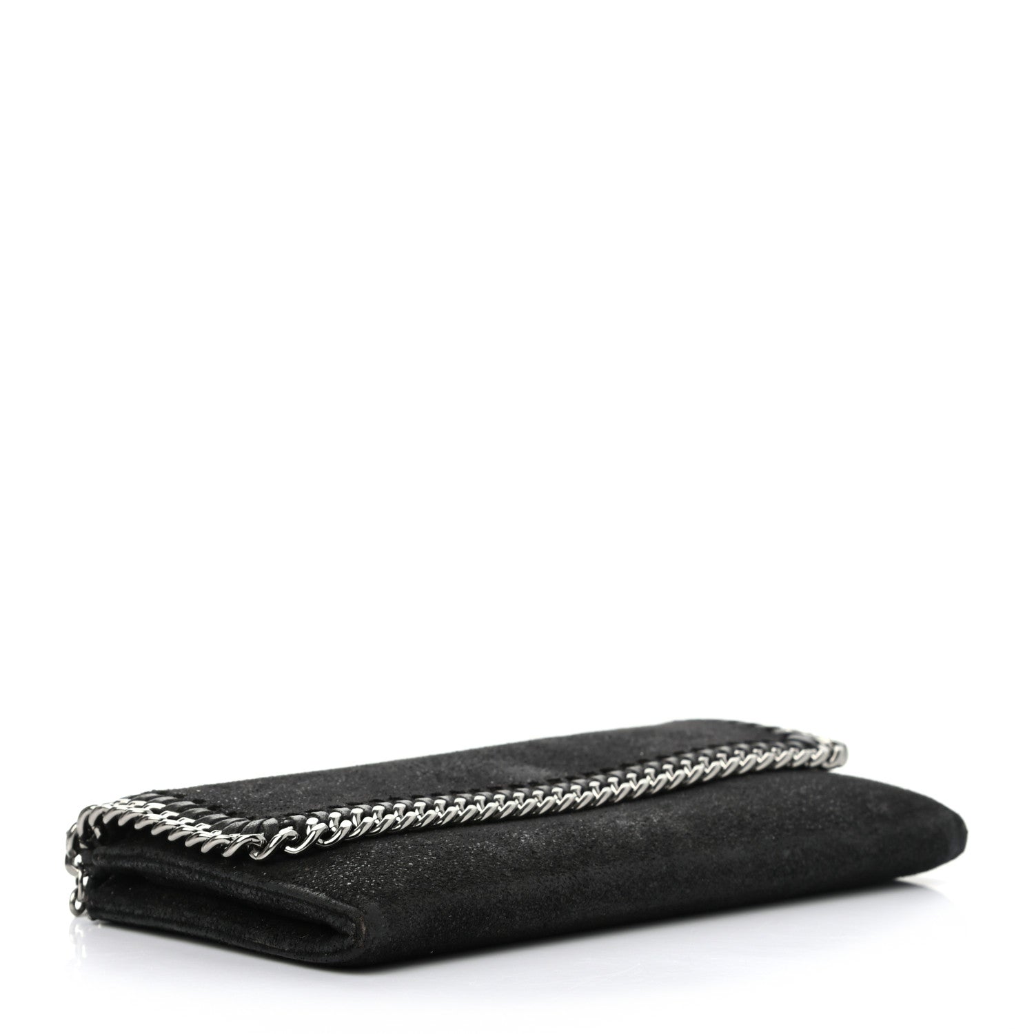 Stella McCartney Shaggy Deer Falabella Flap Wallet Black 4 of 8