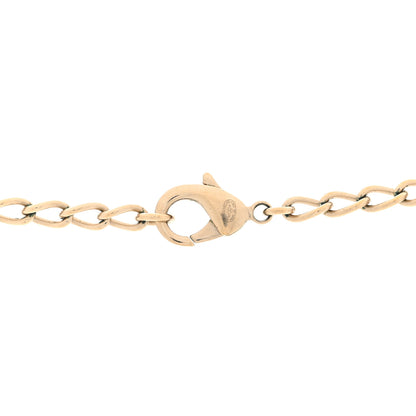 Chanel Metal Enamel CC Chain Necklace Gold White 4 of 4
