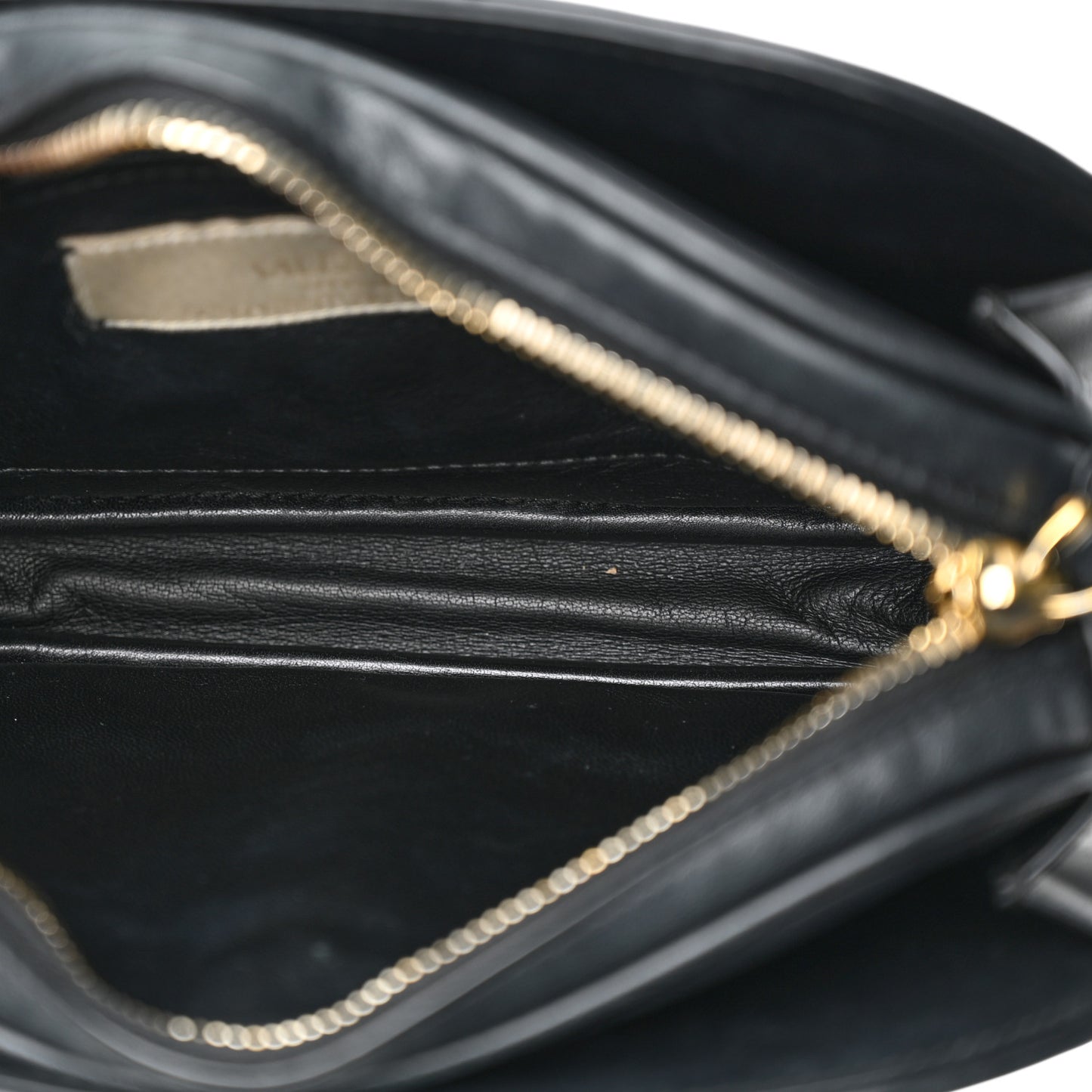 Calfskin Small Logo Go Crossbody Bag Black