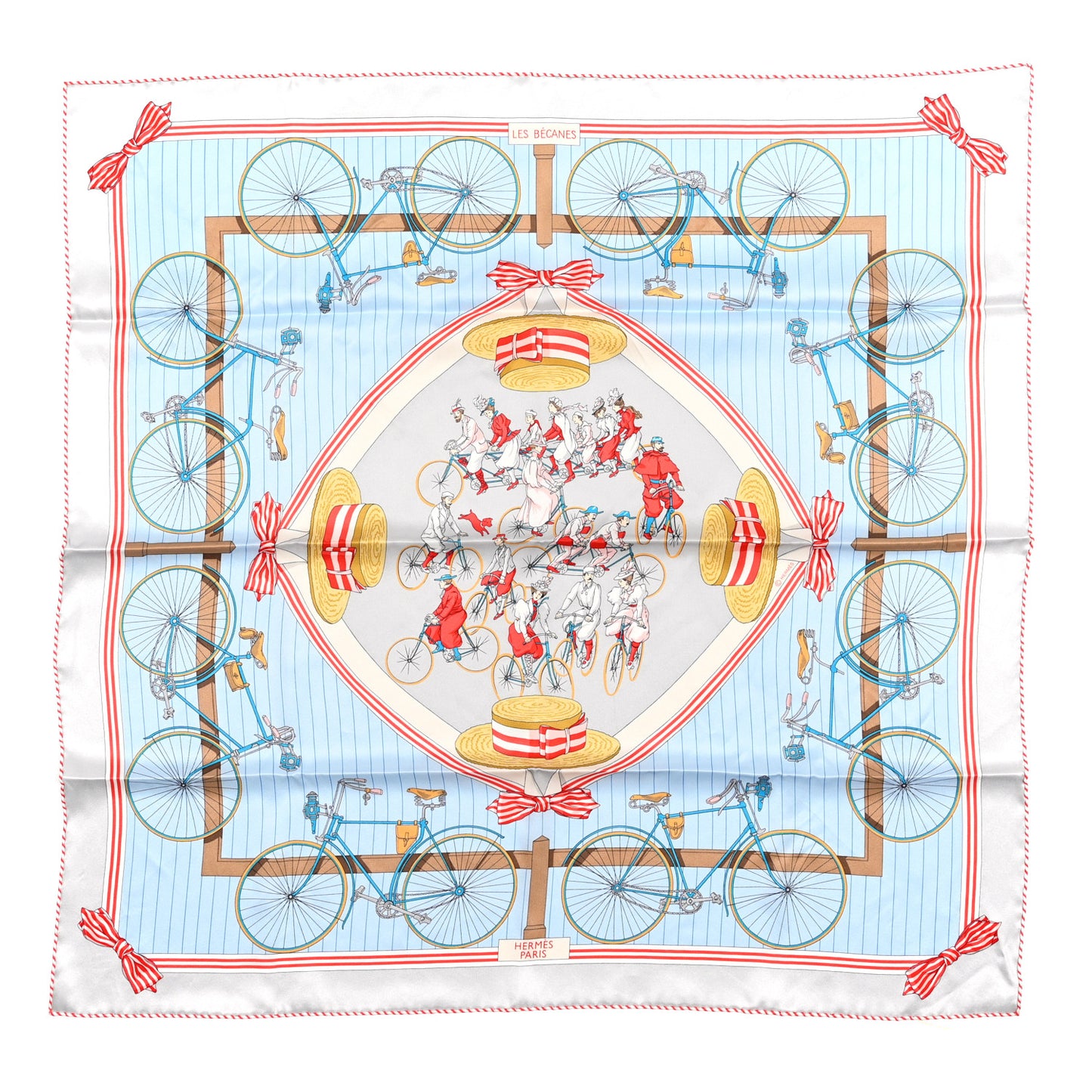 Silk Vintage Les Becanes Scarf 70