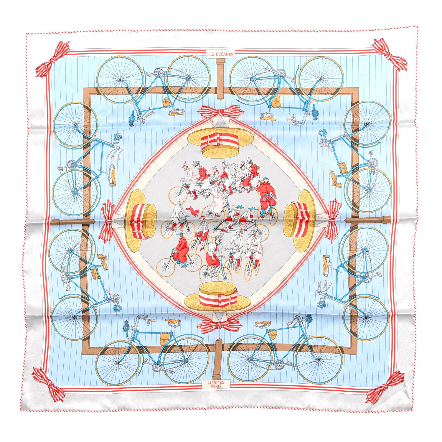 Hermes Silk Vintage Les Becanes Scarf 70 1 of 5