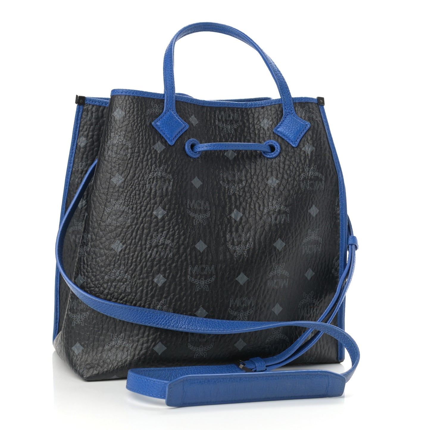 Visetos Kira Drawstring Bag Black Blue