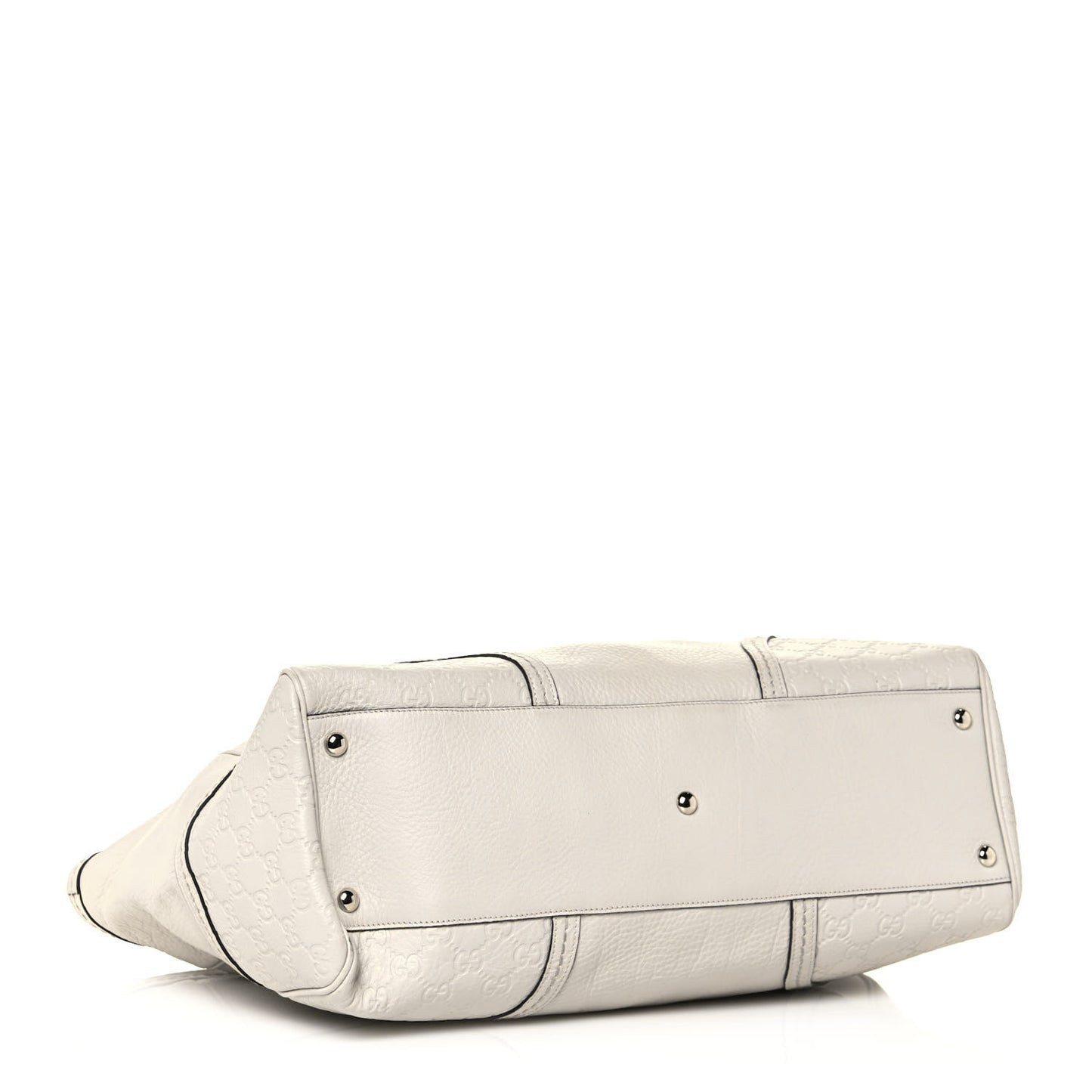 Calfskin Guccissima Large Signoria Tote Off White