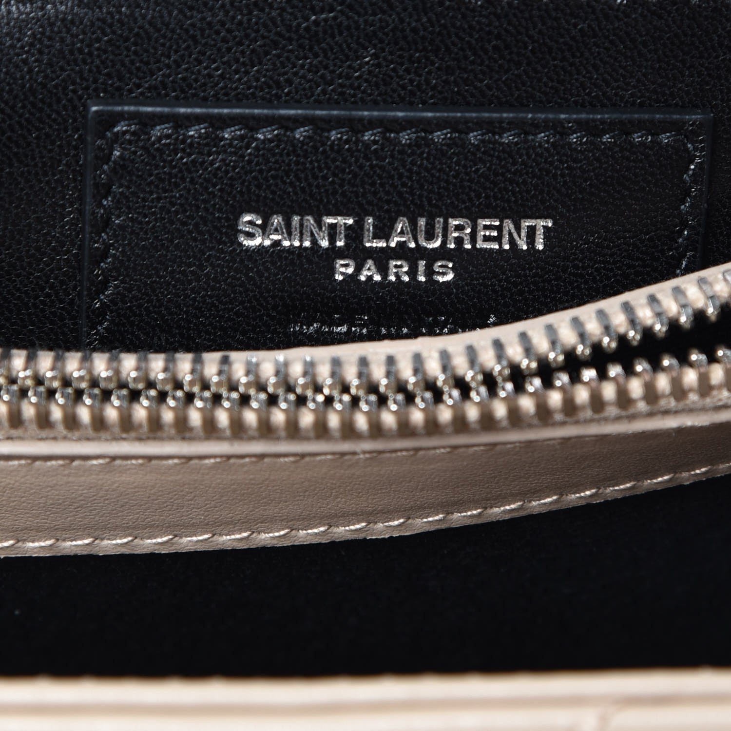 Saint Laurent Calfskin Y Quilted Monogram Small Loulou Chain Satchel Dark Beige 7 of 11
