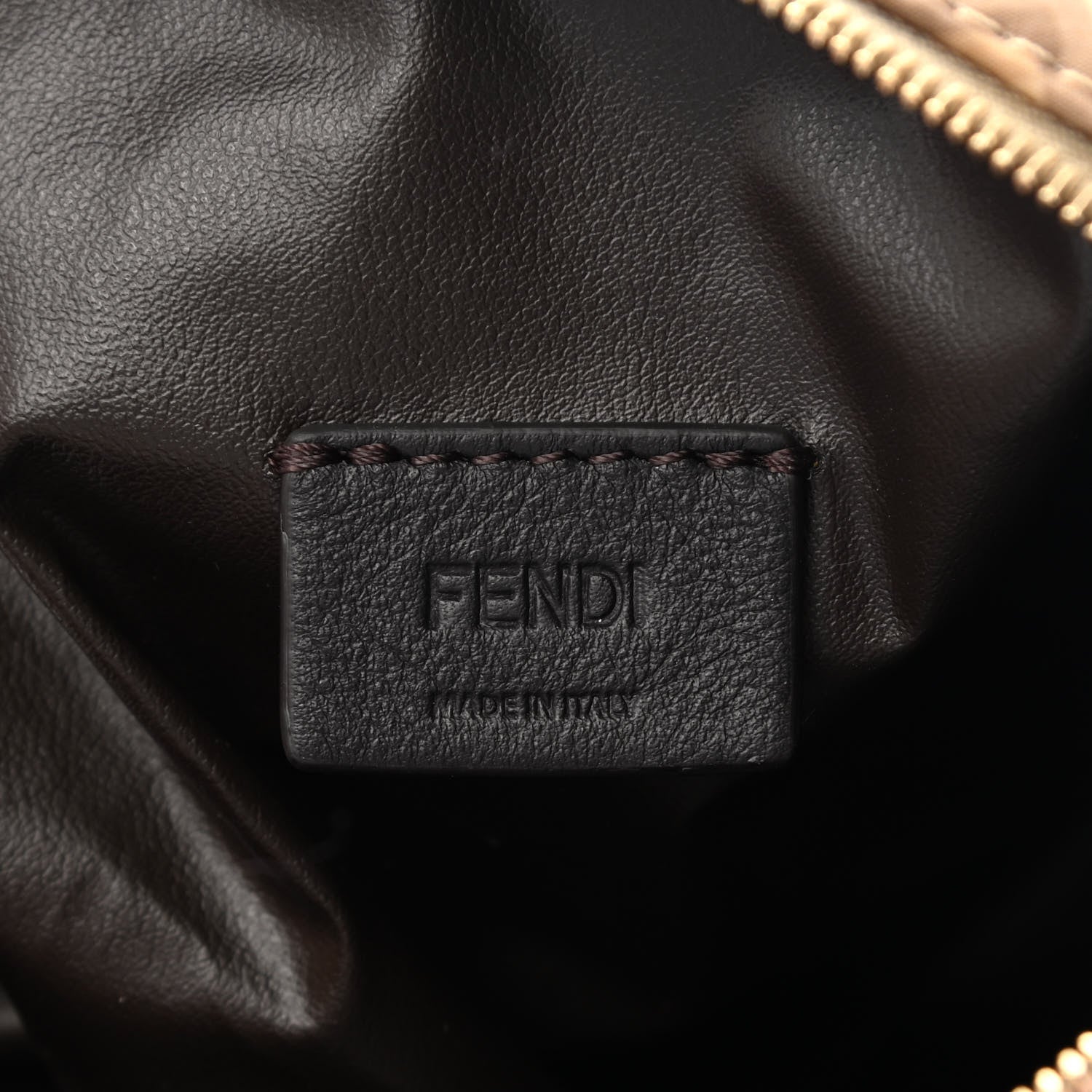 Fendi X SKIMS Nylon Small Trapezoid Beauty Pouch Sand 6 of 8