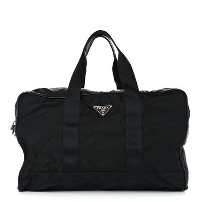 Prada Tessuto Nylon Saffiano Viaggio Duffle Black 1 of 15