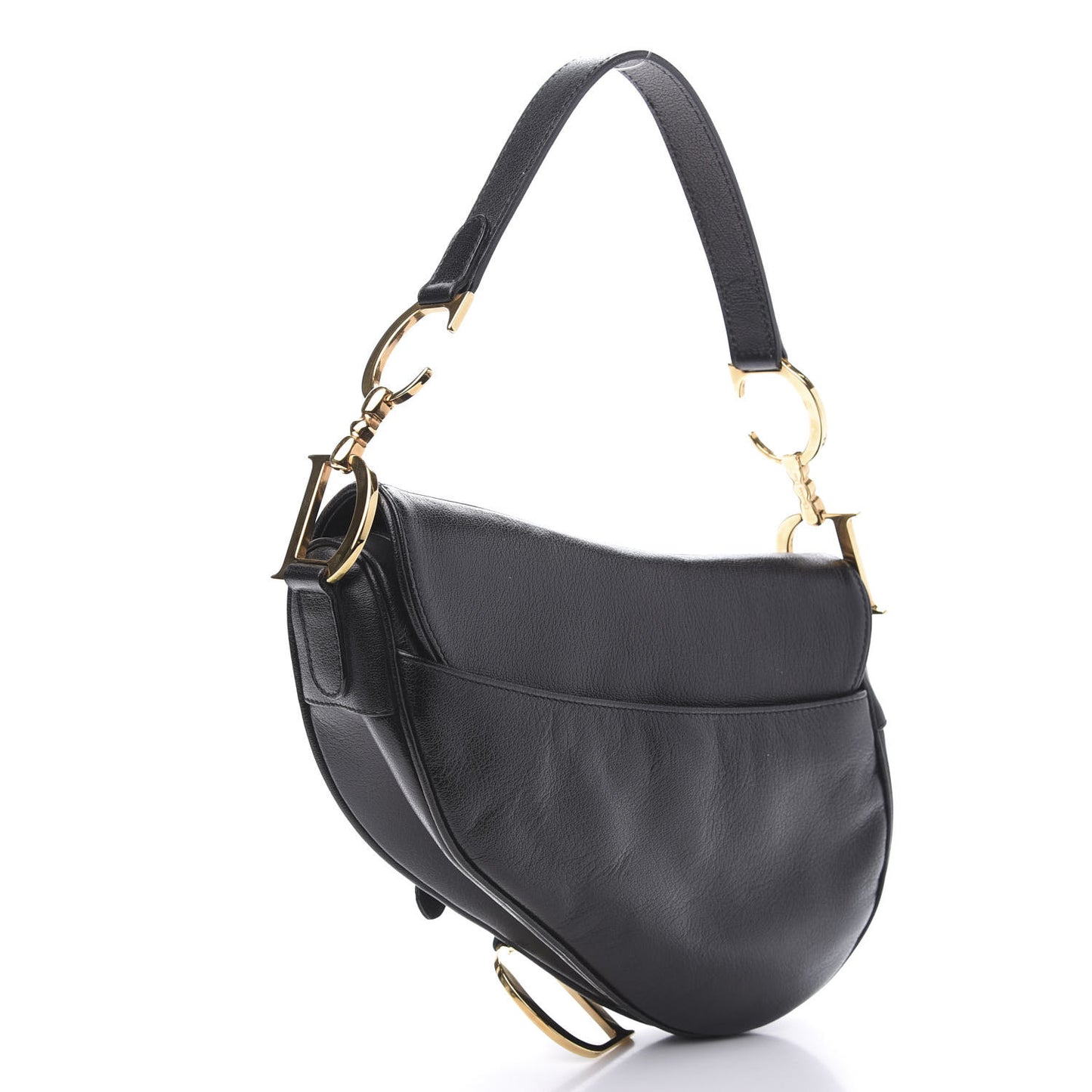 Calfskin Saddle Bag Black