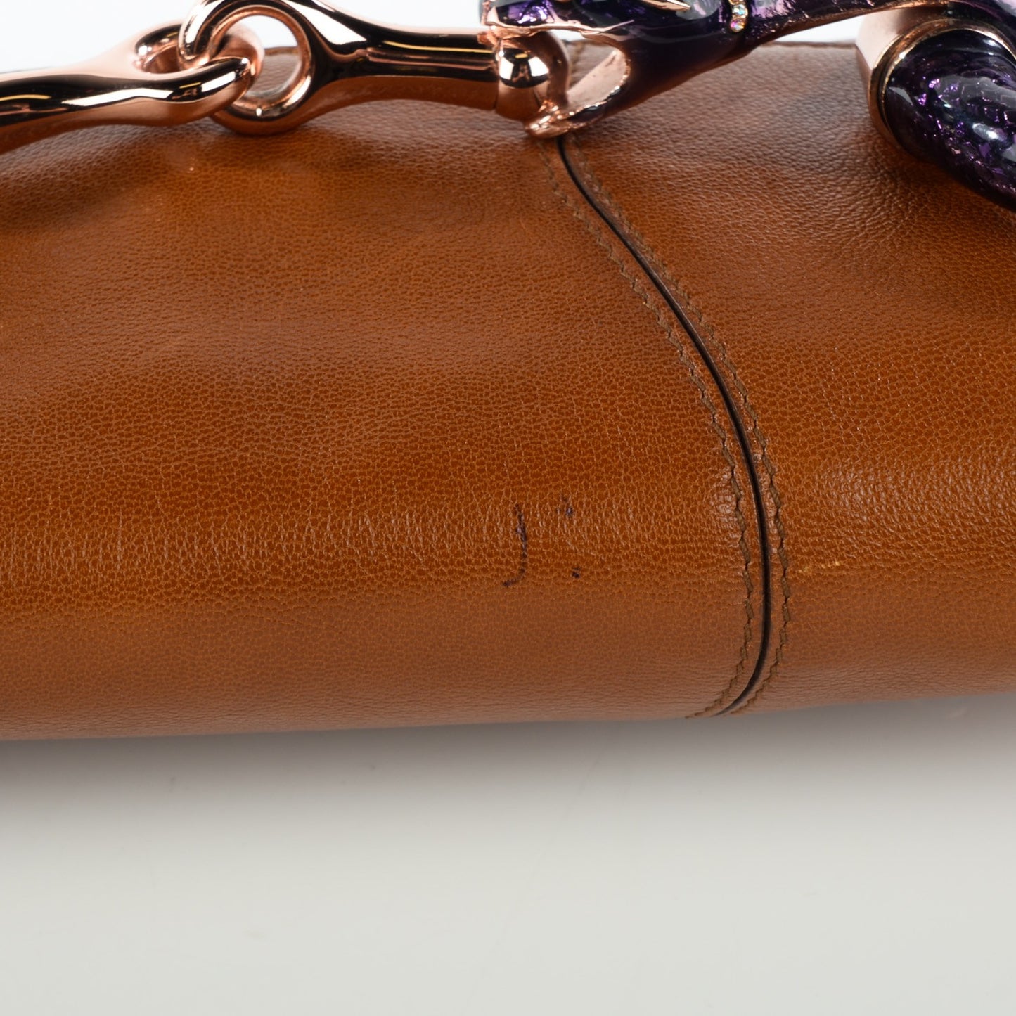 Leather Tom Ford Snake Horsebit Clutch