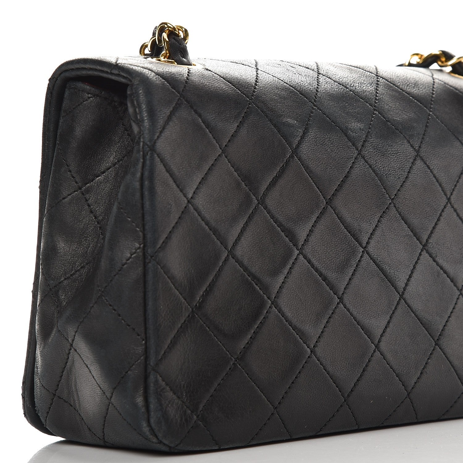 Chanel Lambskin Quilted Small Single Flap Black 8 of 13