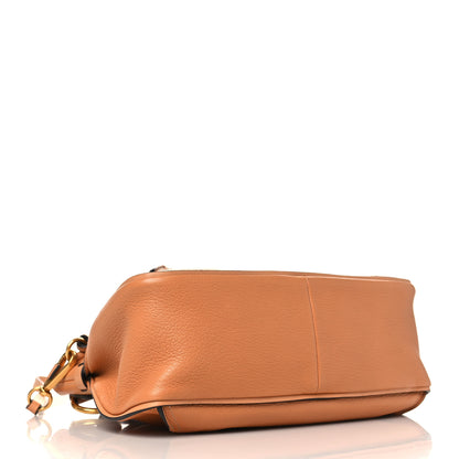 Chloe Grained Lambskin Calfskin Small Lexa Shoulder Bag Mustard Brown 4 of 8