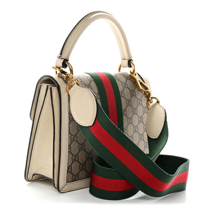 Gucci GG Supreme Monogram Small Queen Margaret Top Handle Bag White 3 of 13
