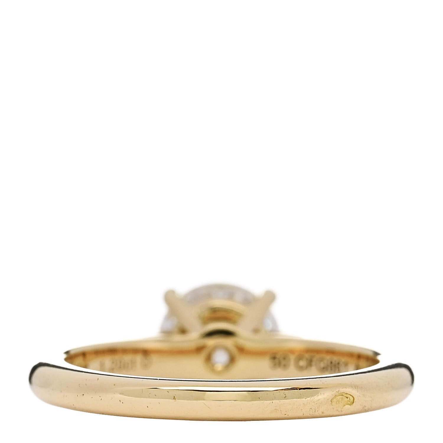 Cartier 18K Yellow Gold Diamond 1.20ct 1895 Solitaire Engagement Ring 52 6 4 of 6