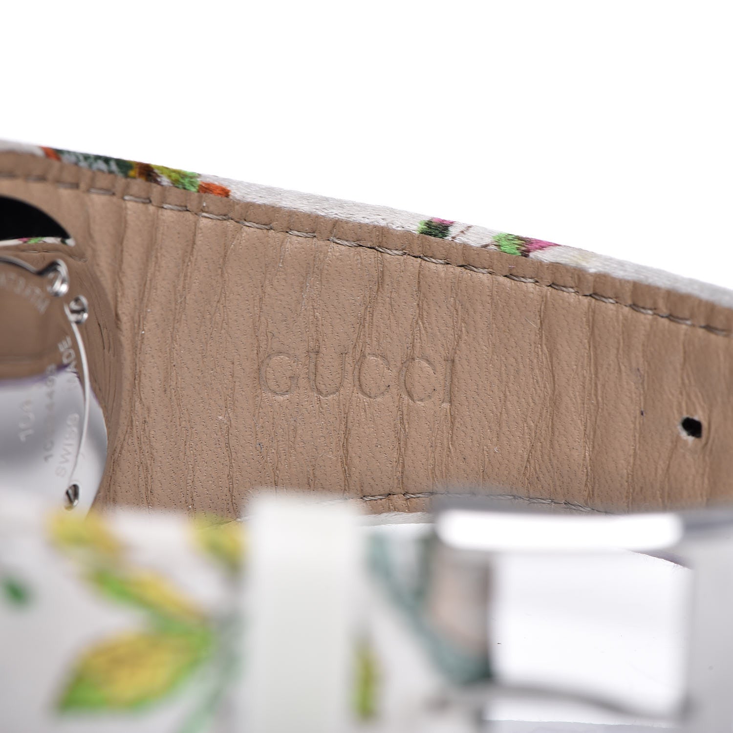 Gucci Stainless Steel Canvas Diamond Bezel 31mm 104 Flower Quartz Watch 7 of 10