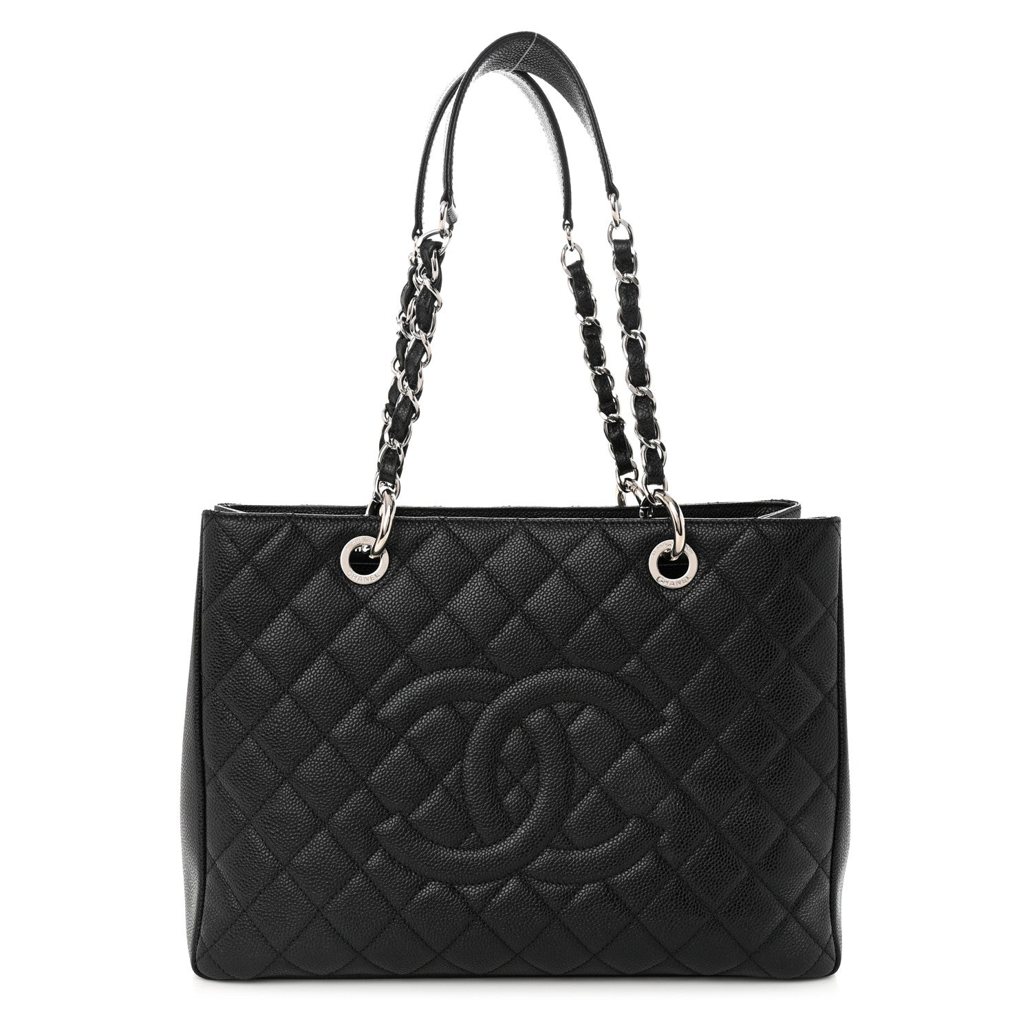 Chanel Caviar Quilted Grand Shopping Tote GST Black 1 of 10