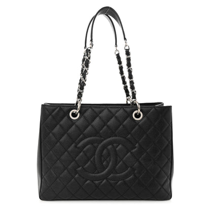 Chanel Caviar Quilted Grand Shopping Tote GST Black 1 of 10