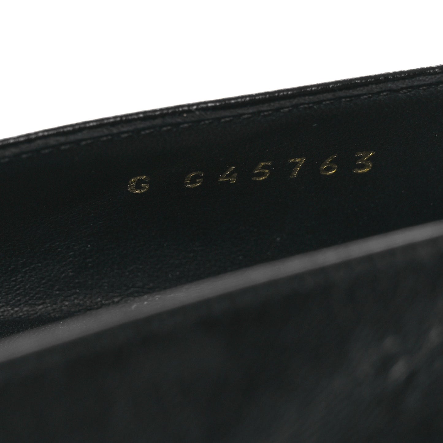 Shiny Lambskin Grosgrain Pearl Mary Jane Flats 37.5 Black