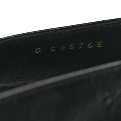 Chanel Shiny Lambskin Grosgrain Pearl Mary Jane Flats 37.5 Black 10 of 12