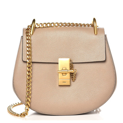 Chloe Grained Lambskin Drew Shoulder Bag Motty Grey 1 of 7