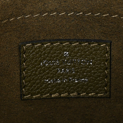 Louis Vuitton Soft Calfskin Mylockme Chain Bag BB Smokey Brown Green 6 of 10