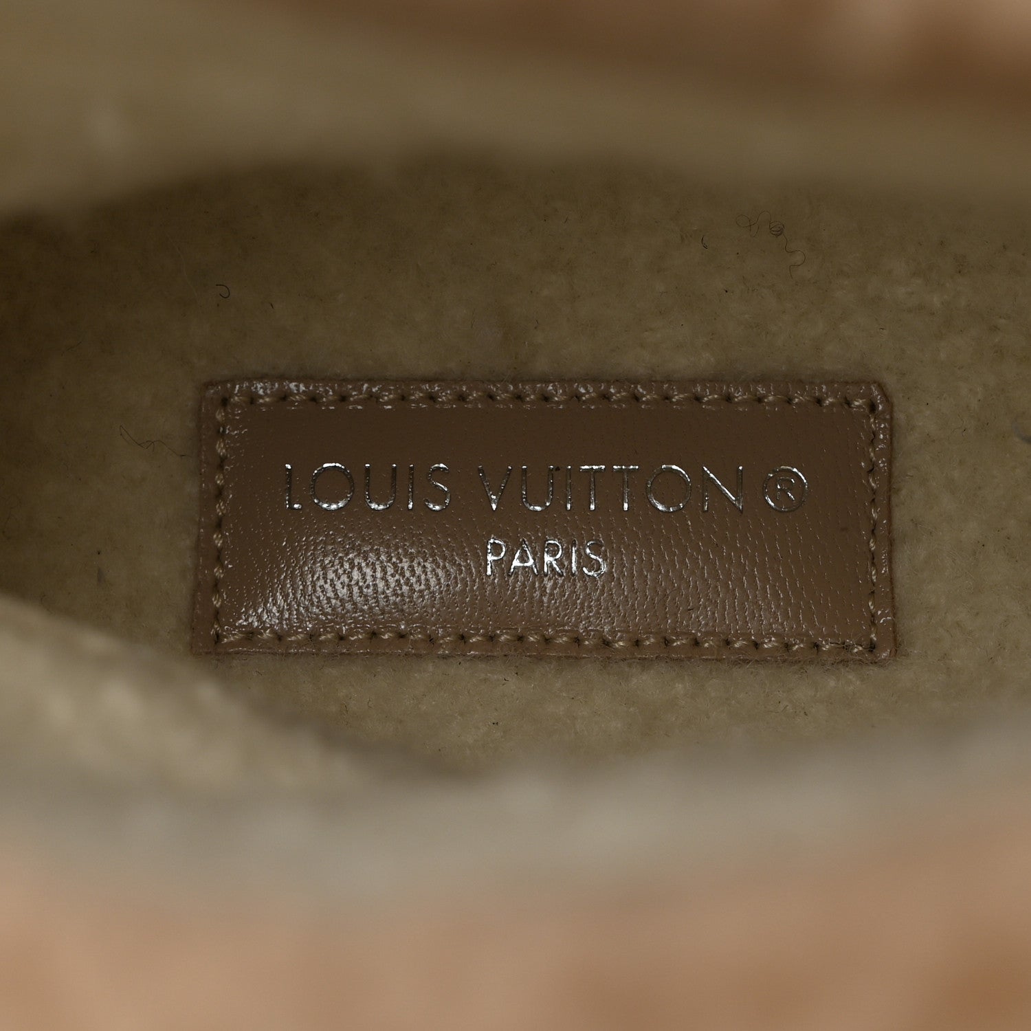 Louis Vuitton Suede Calfskin Shearling Snowdrop Flat Ankle Boot 37.5 Beige 6 of 9