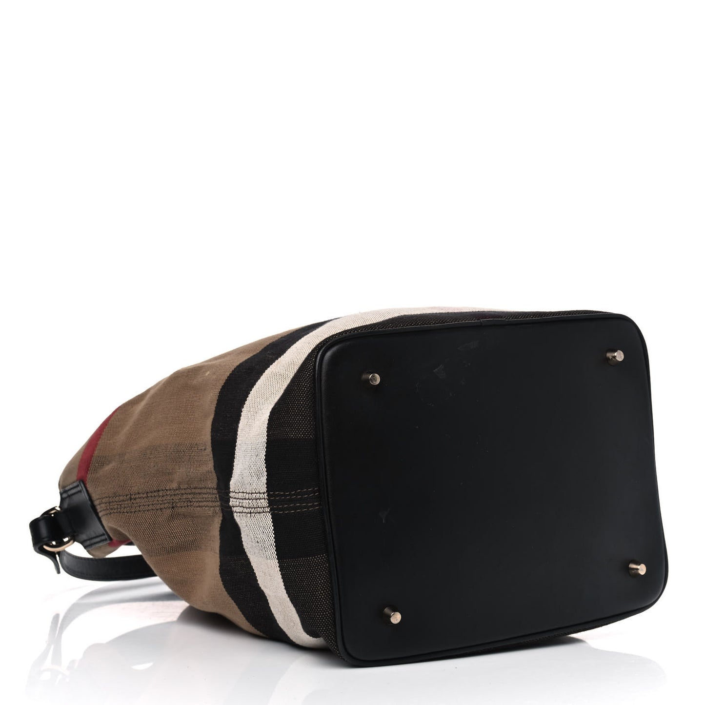 Canvas Mega Check Medium Susanna Hobo Black