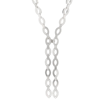 Cartier 18K White Gold Diamond Diadea Lariat Necklace 1 of 4