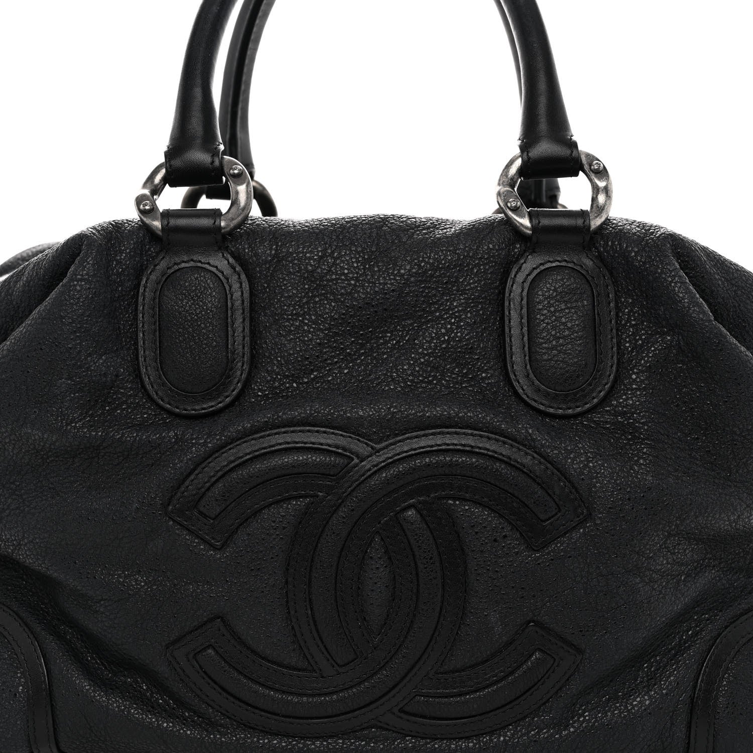 Chanel Washed Calfskin Tote Black 8 of 10