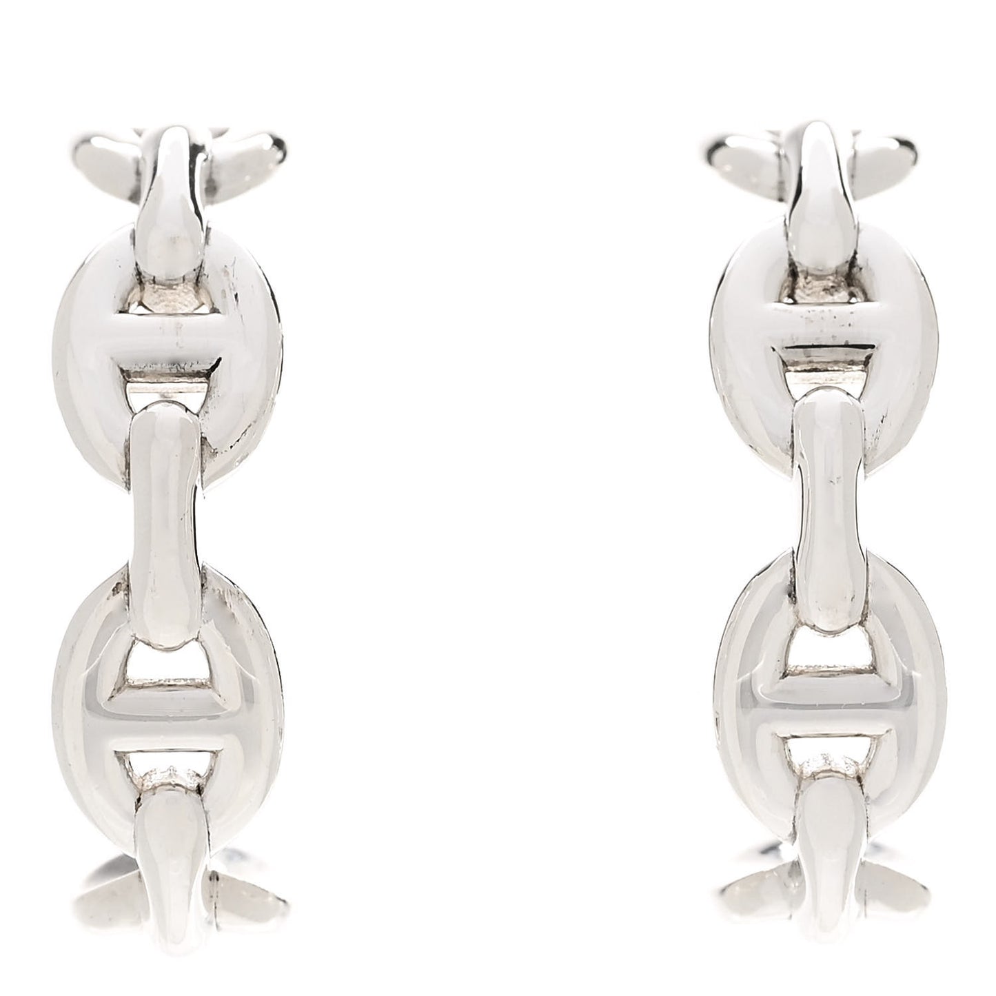 Sterling Silver Chaine D'Ancre Enchainee Climber Earrings