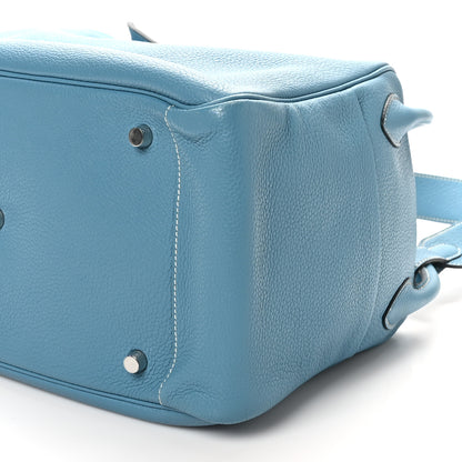 Hermes Taurillon Clemence Lindy 34 Bleu Jean 10 of 10