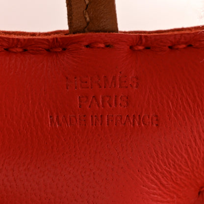 Hermes Milo Lambskin Shearling Budy Charm Capucine Ecru Gold 3 of 4