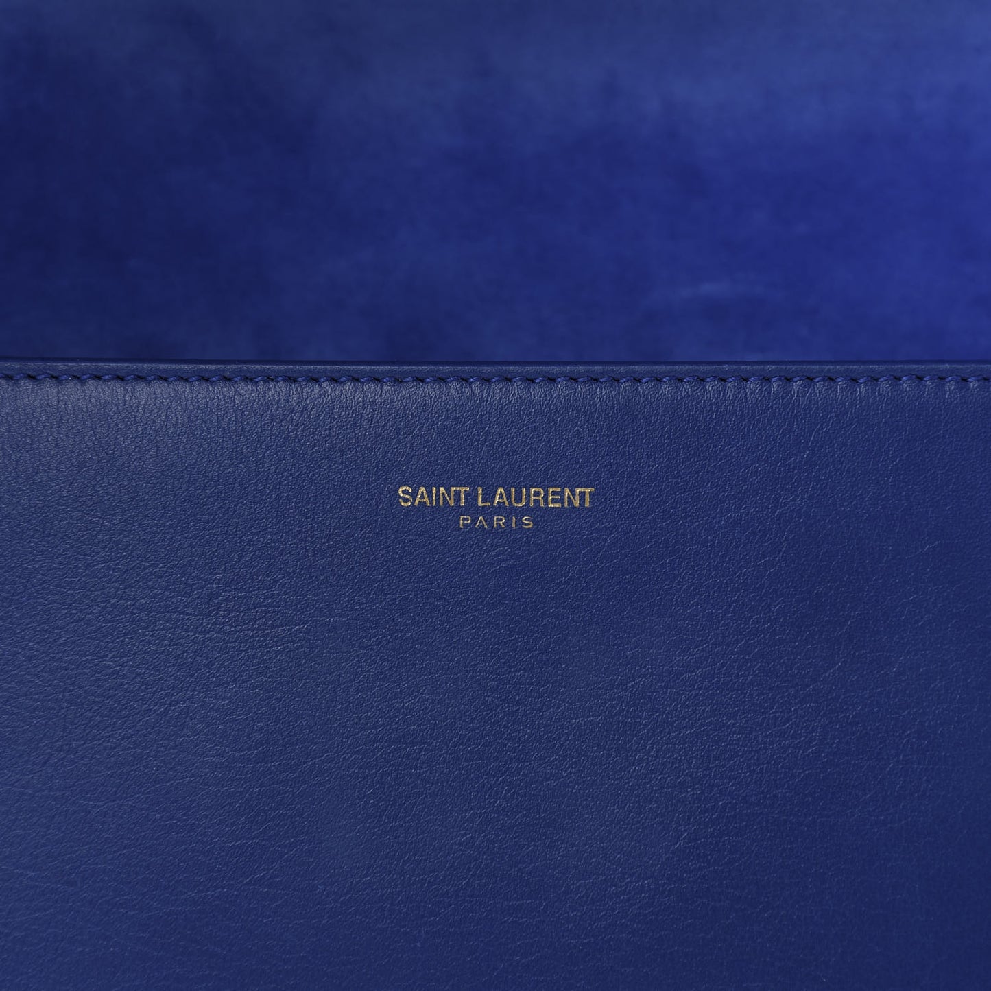 Calfskin Classic Y Satchel Royal Blue