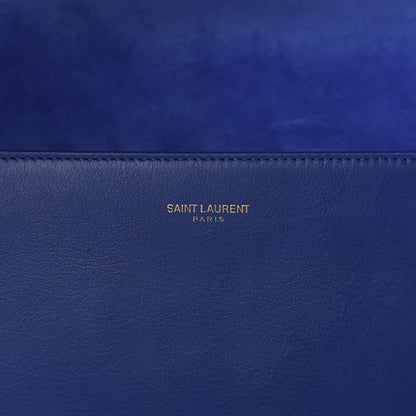 Saint Laurent Calfskin Classic Y Satchel Royal Blue 6 of 10