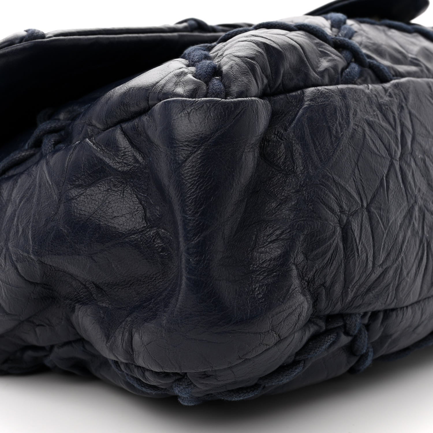Chanel Calfskin Ultra Stitch Oversize Flap Navy 9 of 10