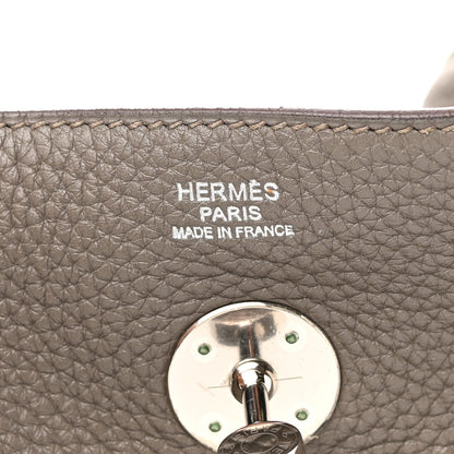 Hermes Taurillon Clemence Lindy 30 Etain 6 of 11