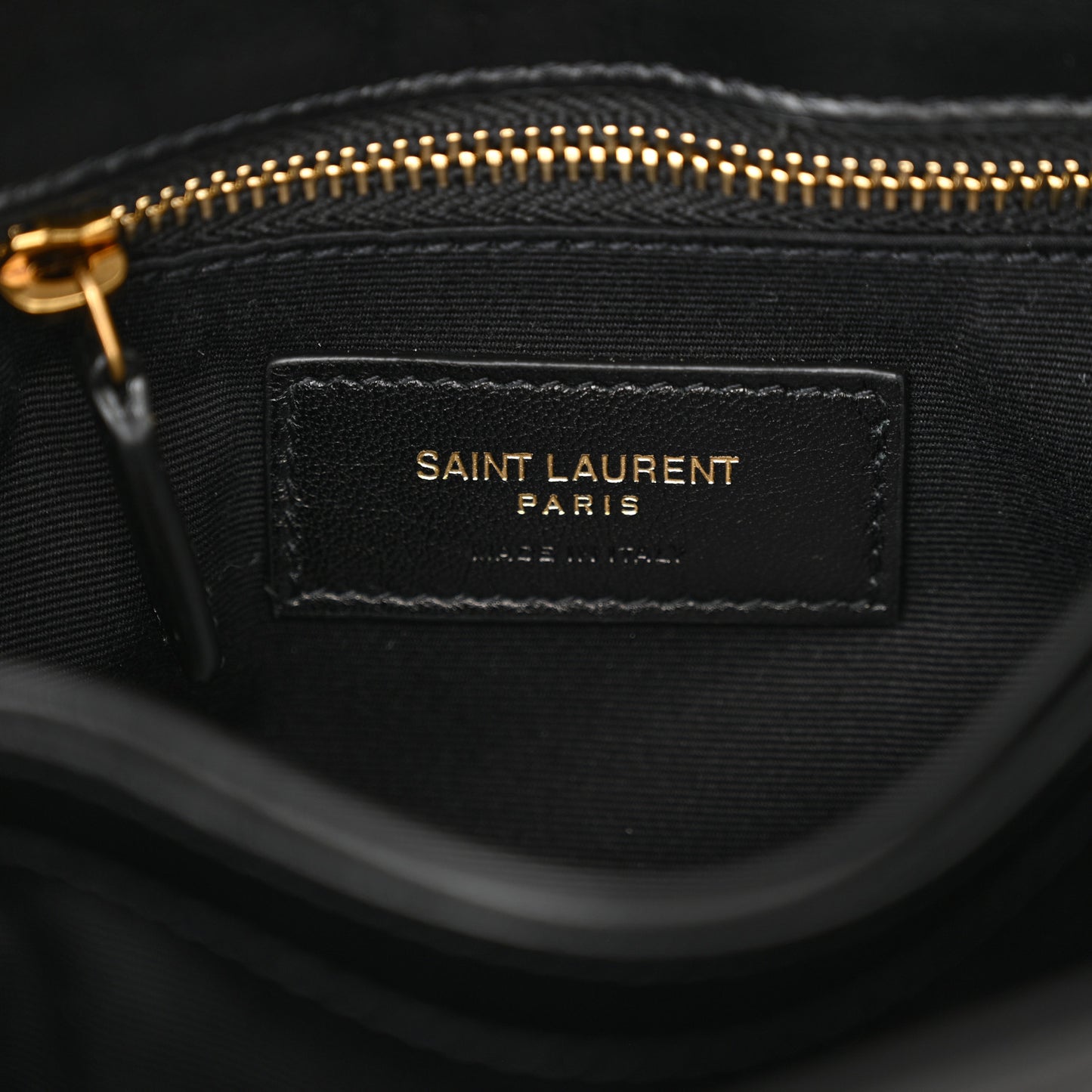 Calfskin Y Quilted Monogram Toy Loulou Crossbody Bag Black