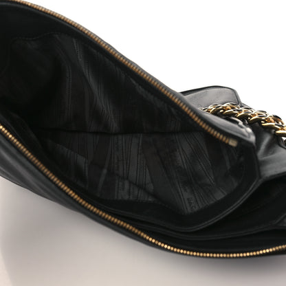 Salvatore Ferragamo Calfskin Evette Hobo Black 4 of 10