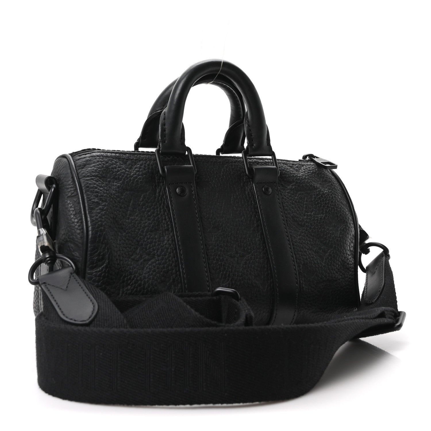 Louis Vuitton Monogram Taurillon Keepall Bandouliere 25 Black 3 of 10